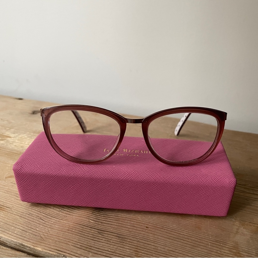 Isaac Mizrahi Rosy Purple Dotted Glasses, IM30039A RO, Prescription Ready, EUC.